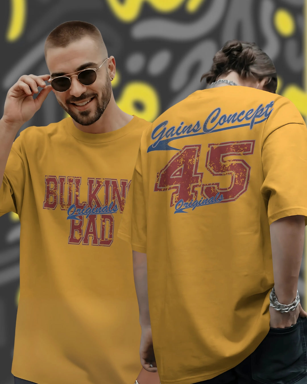 Bulking Bad Varsity Style Unisex Premium Oversized T-Shirt