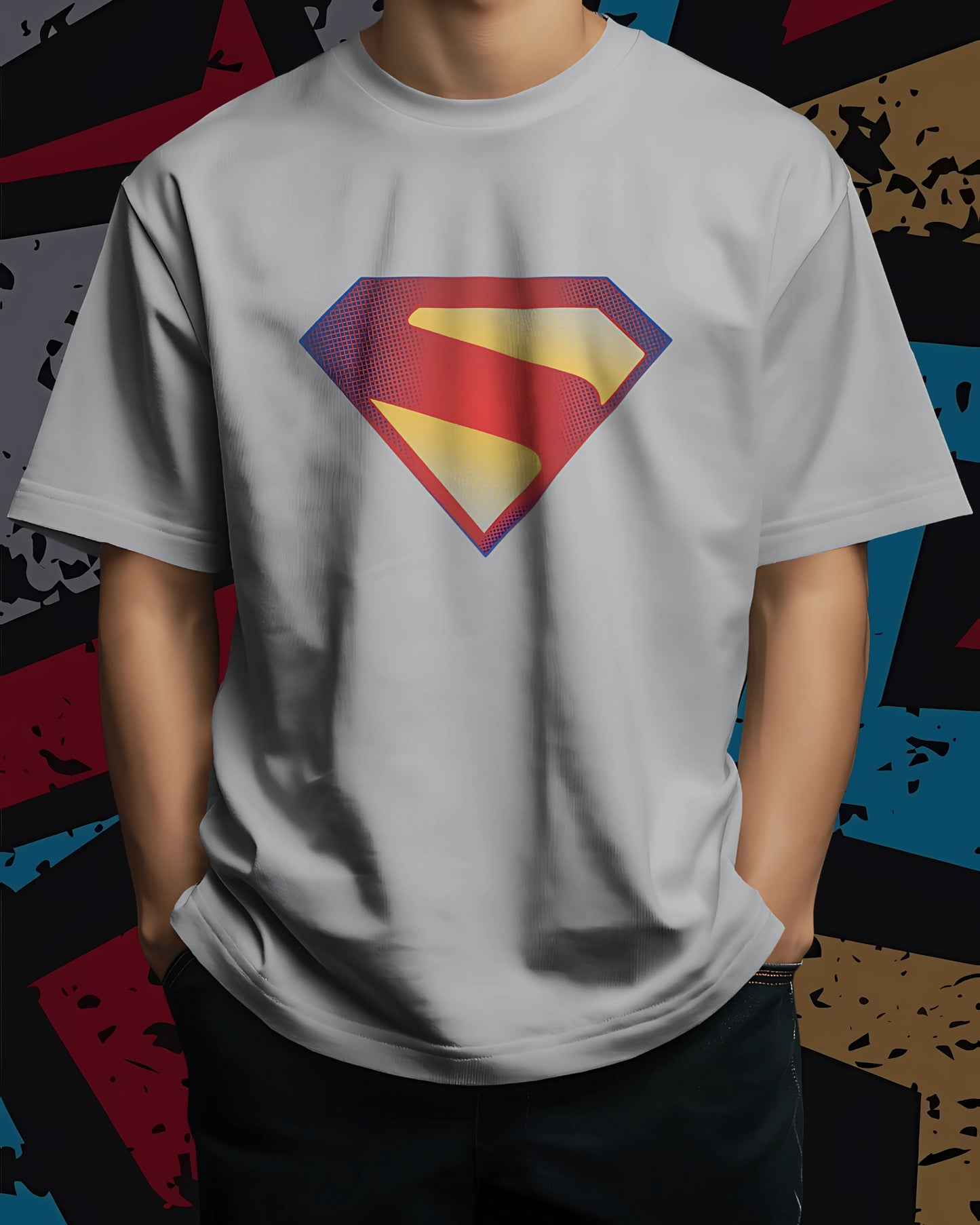 Superman Classic new-DC Unisex Premium Oversized T-shirt