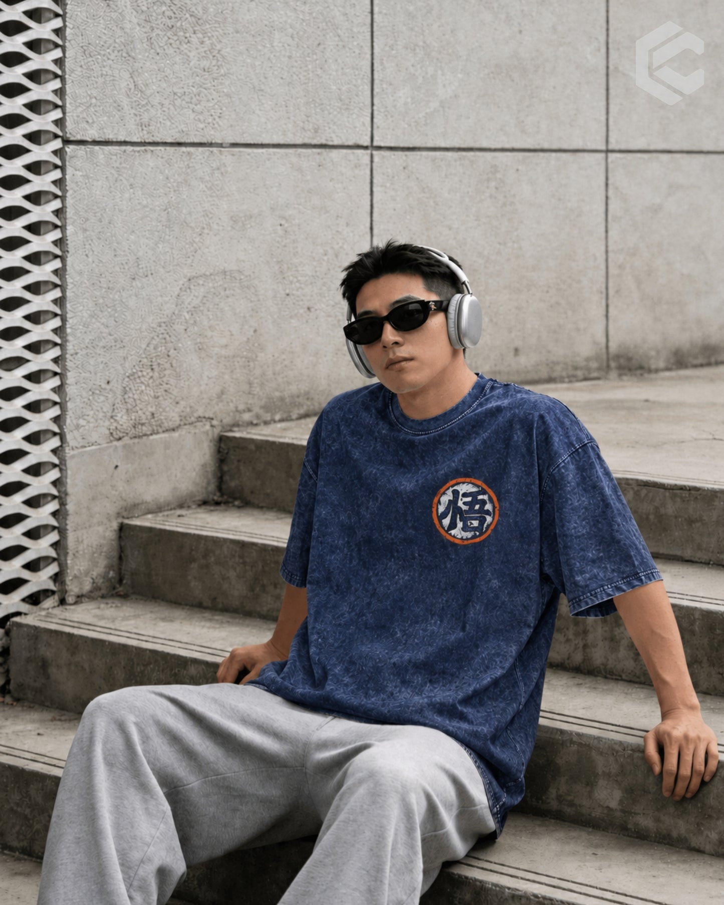 Goku Go Unisex Premium Acid Washed Oversized Tee