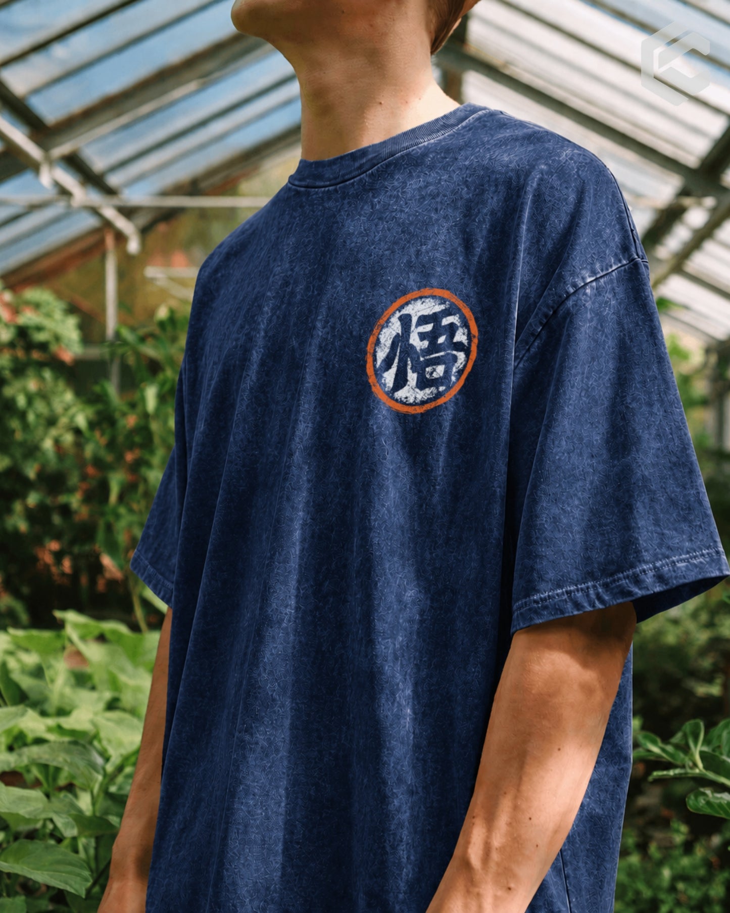 Goku Go Unisex Premium Acid Washed Oversized Tee