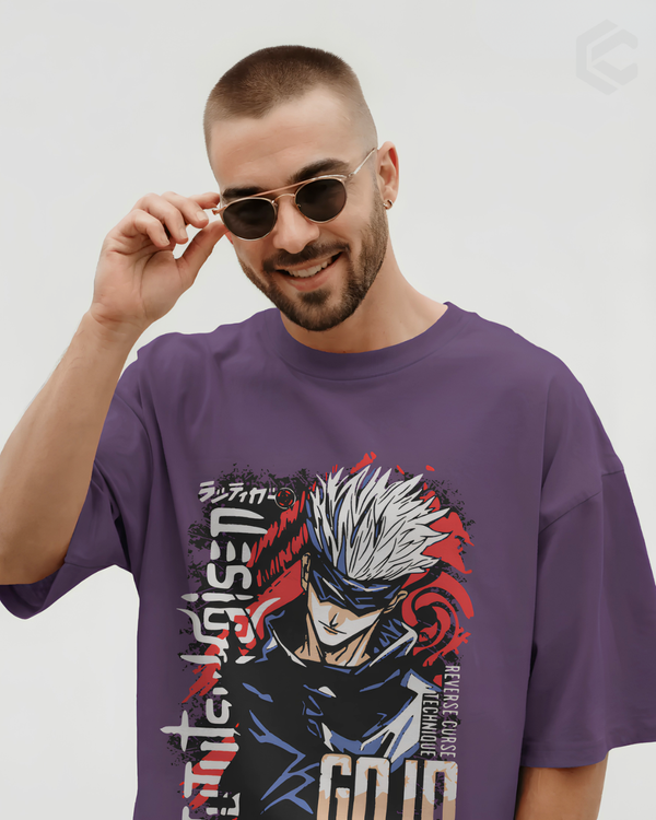 Gojo Saturu Custom Front Unisex Premium Oversized T-Shirt
