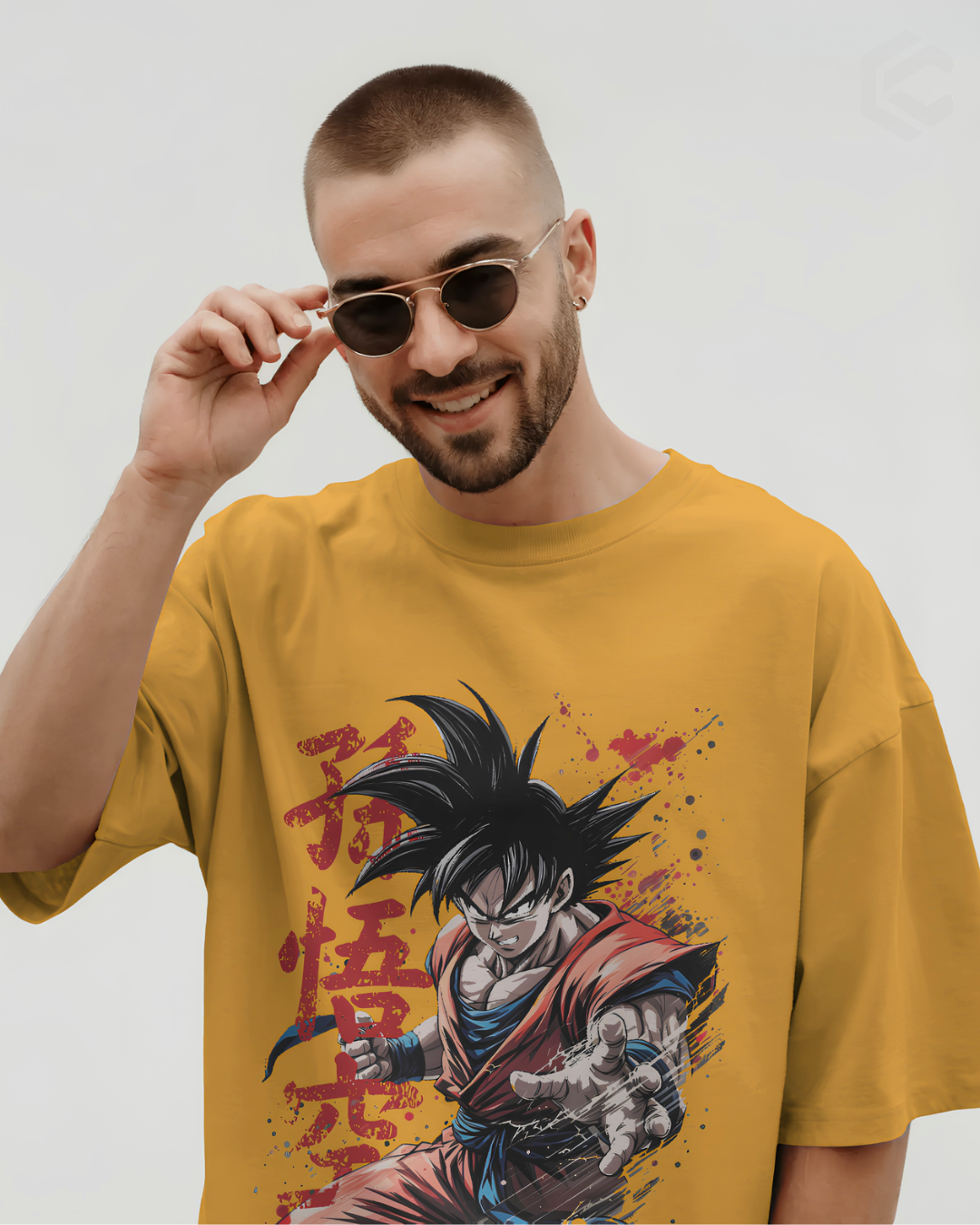 Son Goku Custom Front Unisex Premium Oversized T-Shirt