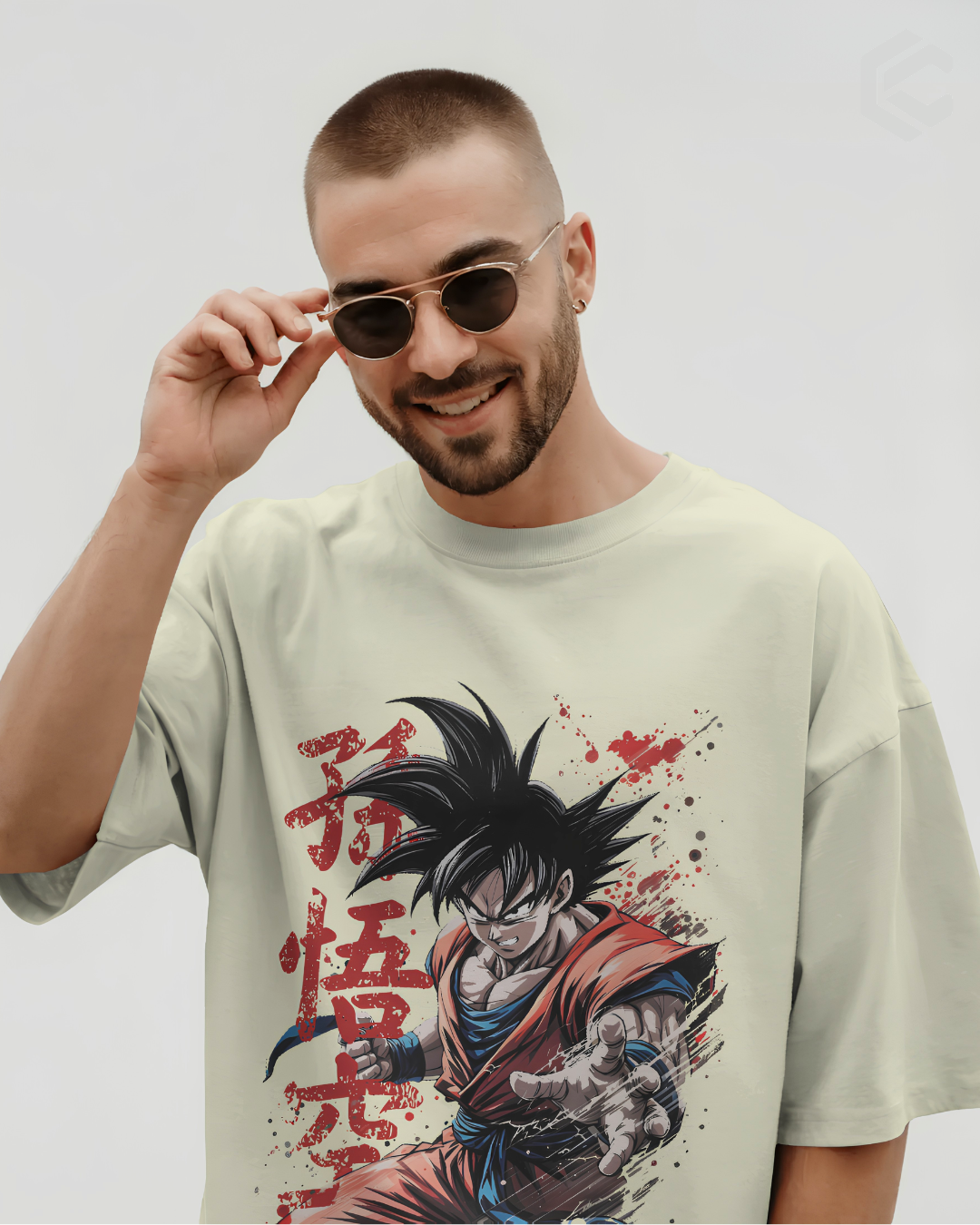Son Goku Custom Front Unisex Premium Oversized T-Shirt