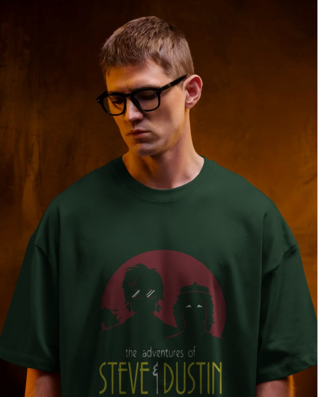 Steve & Dustin Unisex Premium Oversized T-Shirt