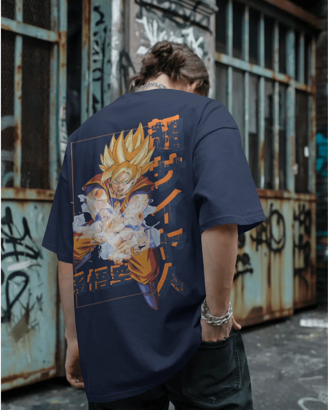 Super Saiyan Goku Unisex Premium Oversized T-Shirt