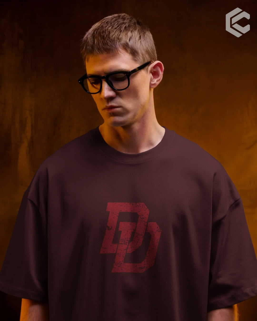 Daredevil classic logo Unisex Premium Oversized T-Shirt