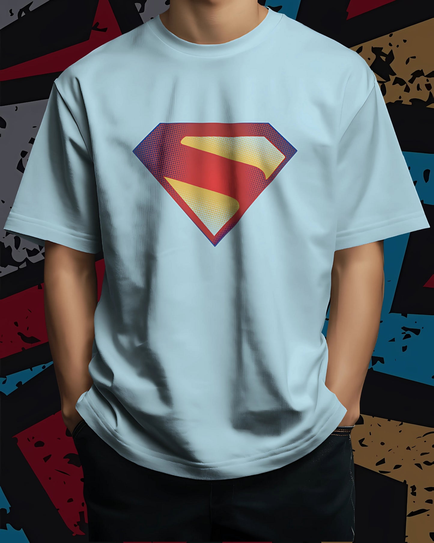 Superman Classic new-DC Unisex Premium Oversized T-shirt