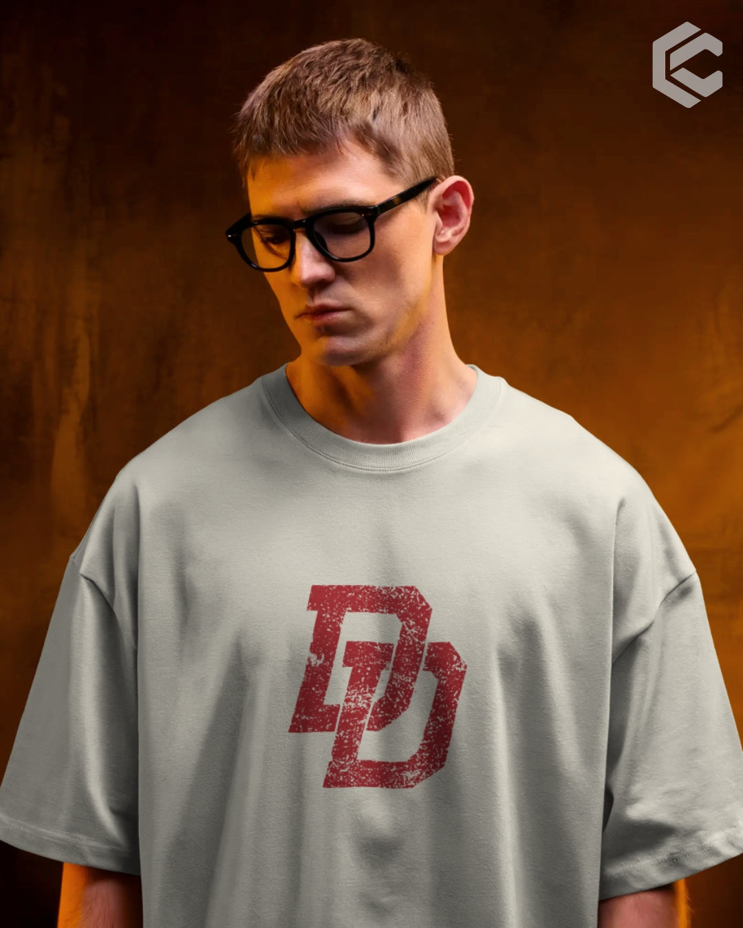 Daredevil classic logo Unisex Premium Oversized T-Shirt