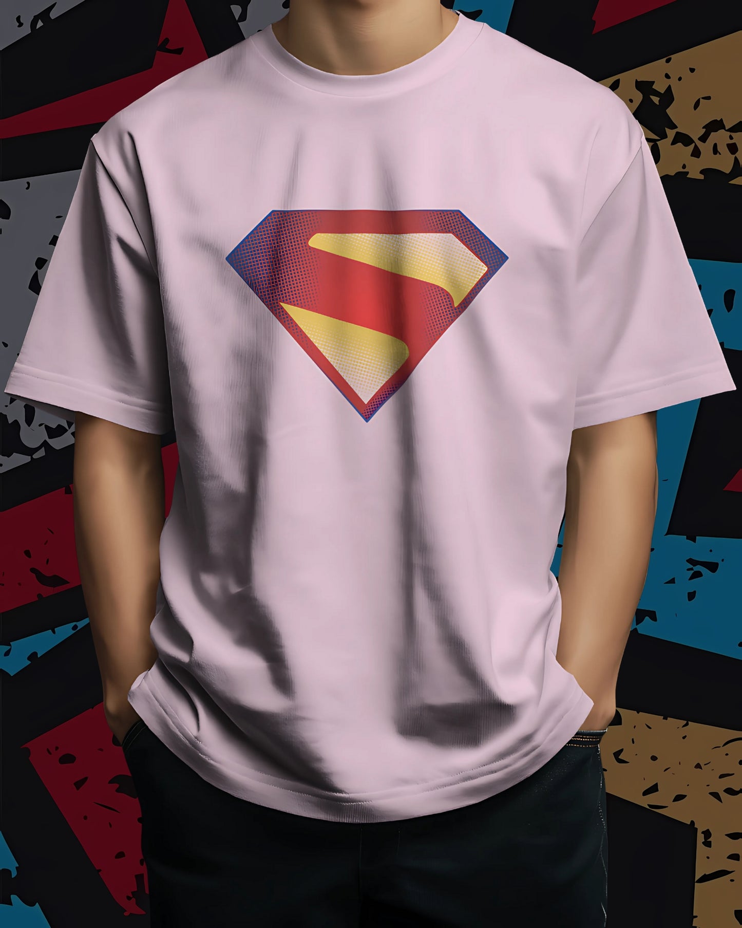 Superman Classic new-DC Unisex Premium Oversized T-shirt