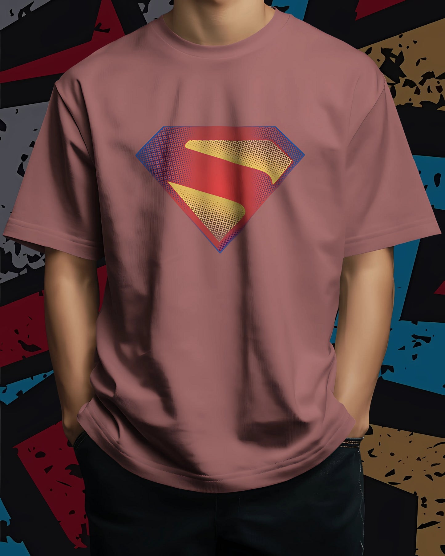 Superman Classic new-DC Unisex Premium Oversized T-shirt