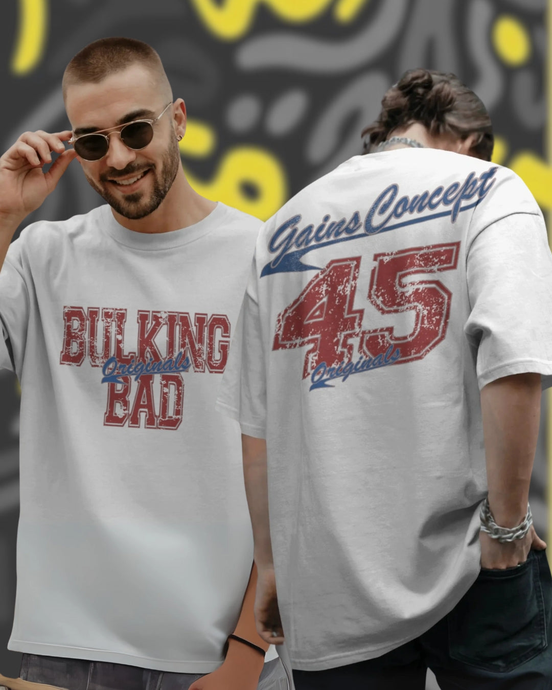 Bulking Bad Varsity Style Unisex Premium Oversized T-Shirt