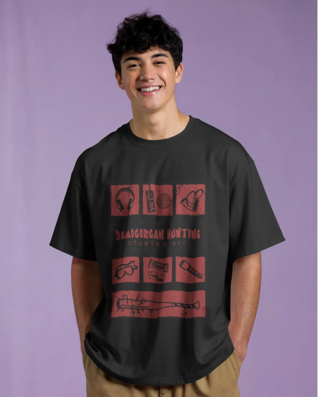 Demogorgan Hunting Kit Unisex Premium Oversized T-Shirt