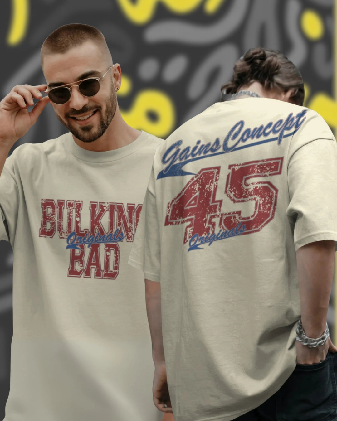 Bulking Bad Varsity Style Unisex Premium Oversized T-Shirt