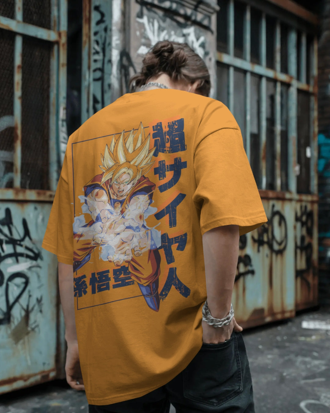 Super Saiyan Goku Unisex Premium Oversized T-Shirt