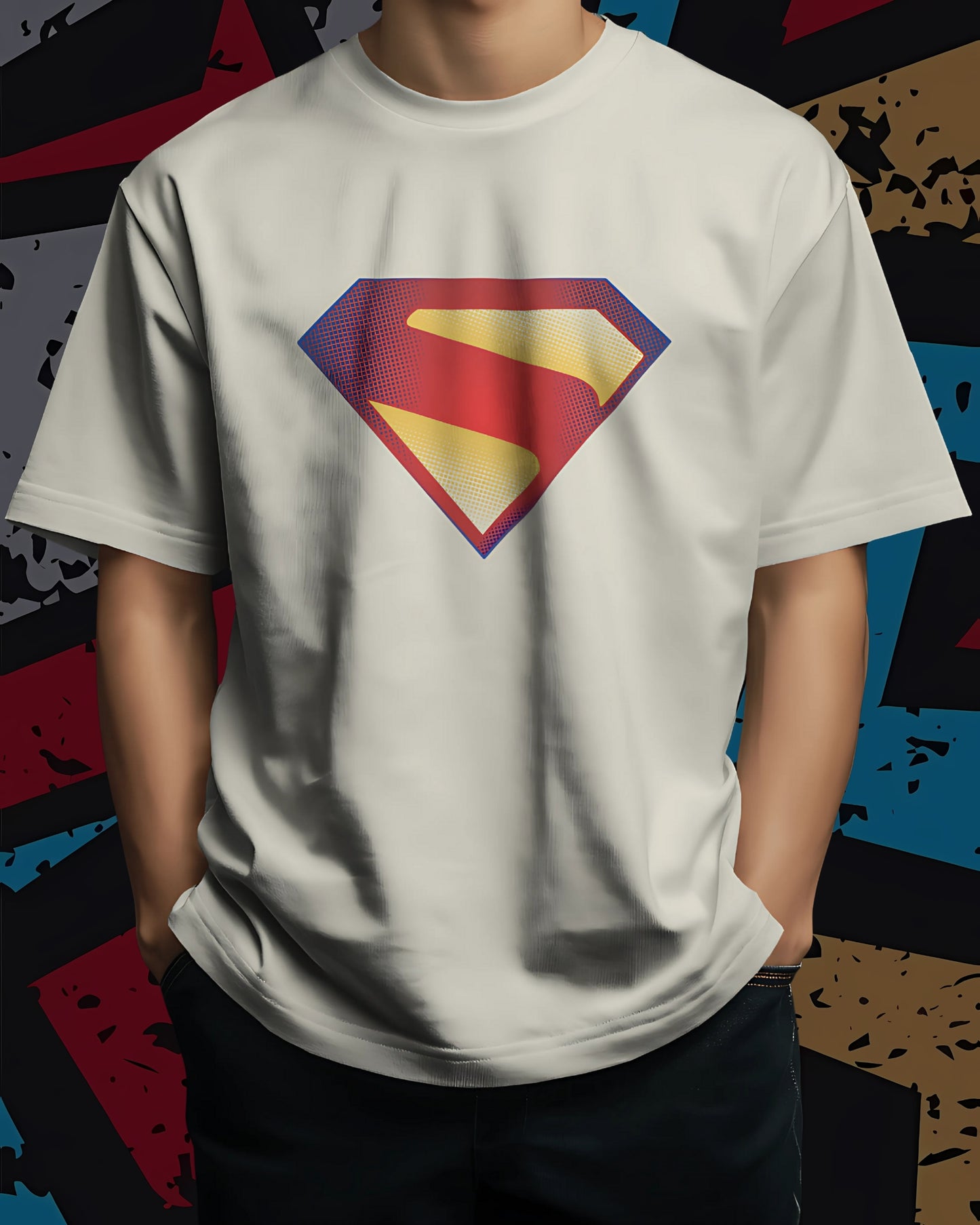 Superman Classic new-DC Unisex Premium Oversized T-shirt