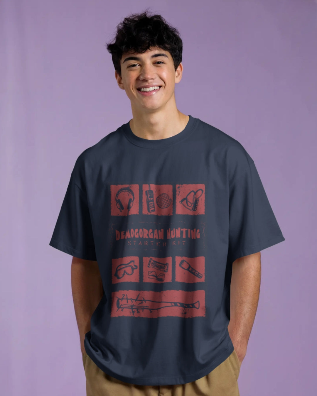 Demogorgan Hunting Kit Unisex Premium Oversized T-Shirt
