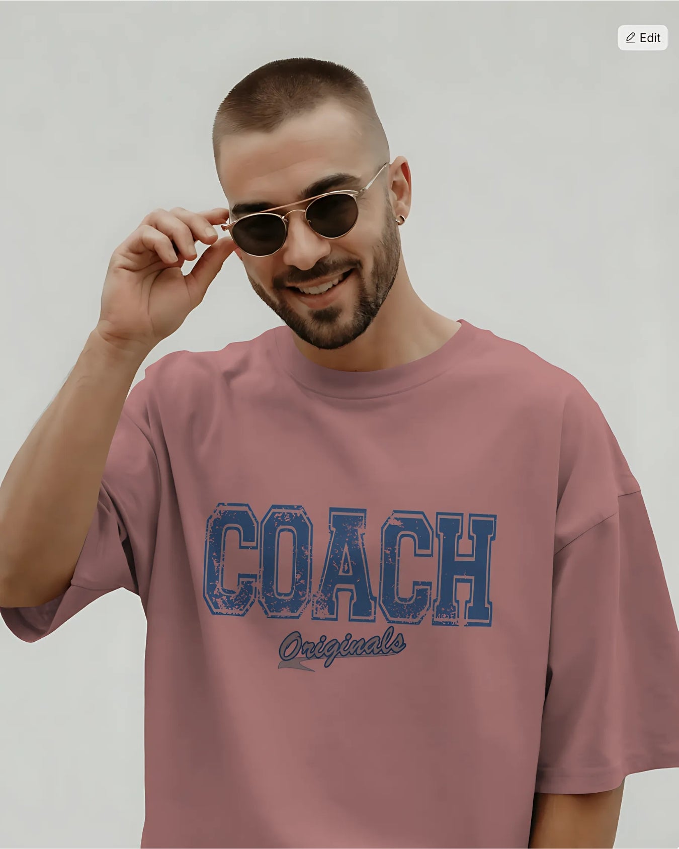Coach Varsity Style Unisex Premium Oversized T-Shirt