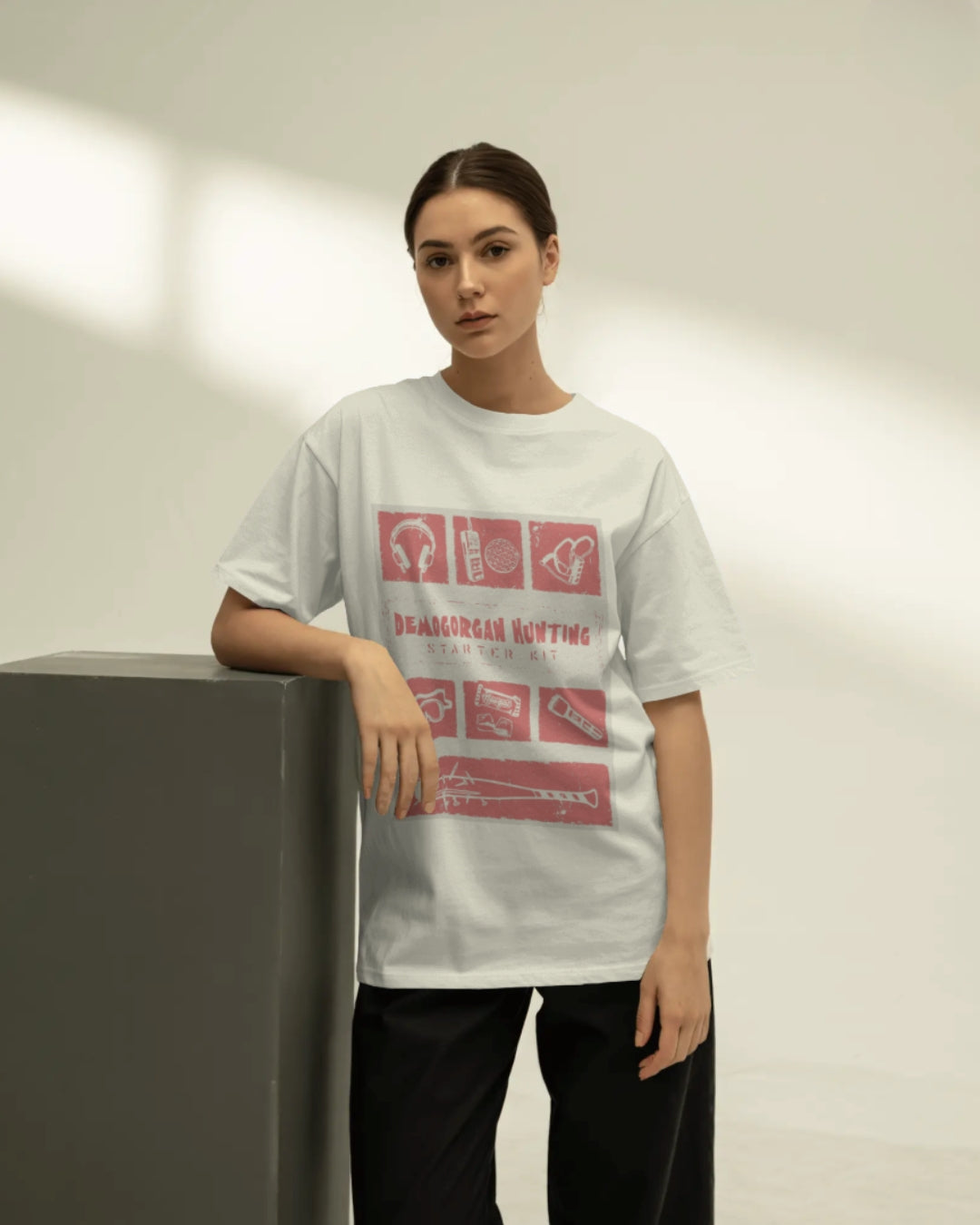 Demogorgan Hunting Kit Unisex Premium Oversized T-Shirt