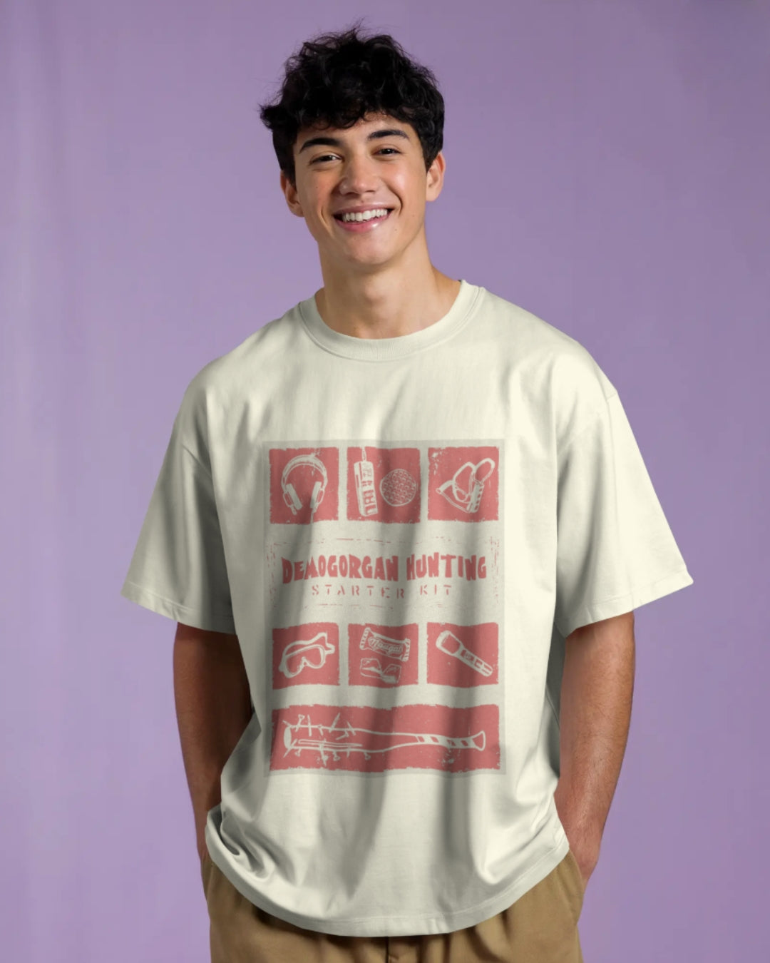 Demogorgan Hunting Kit Unisex Premium Oversized T-Shirt