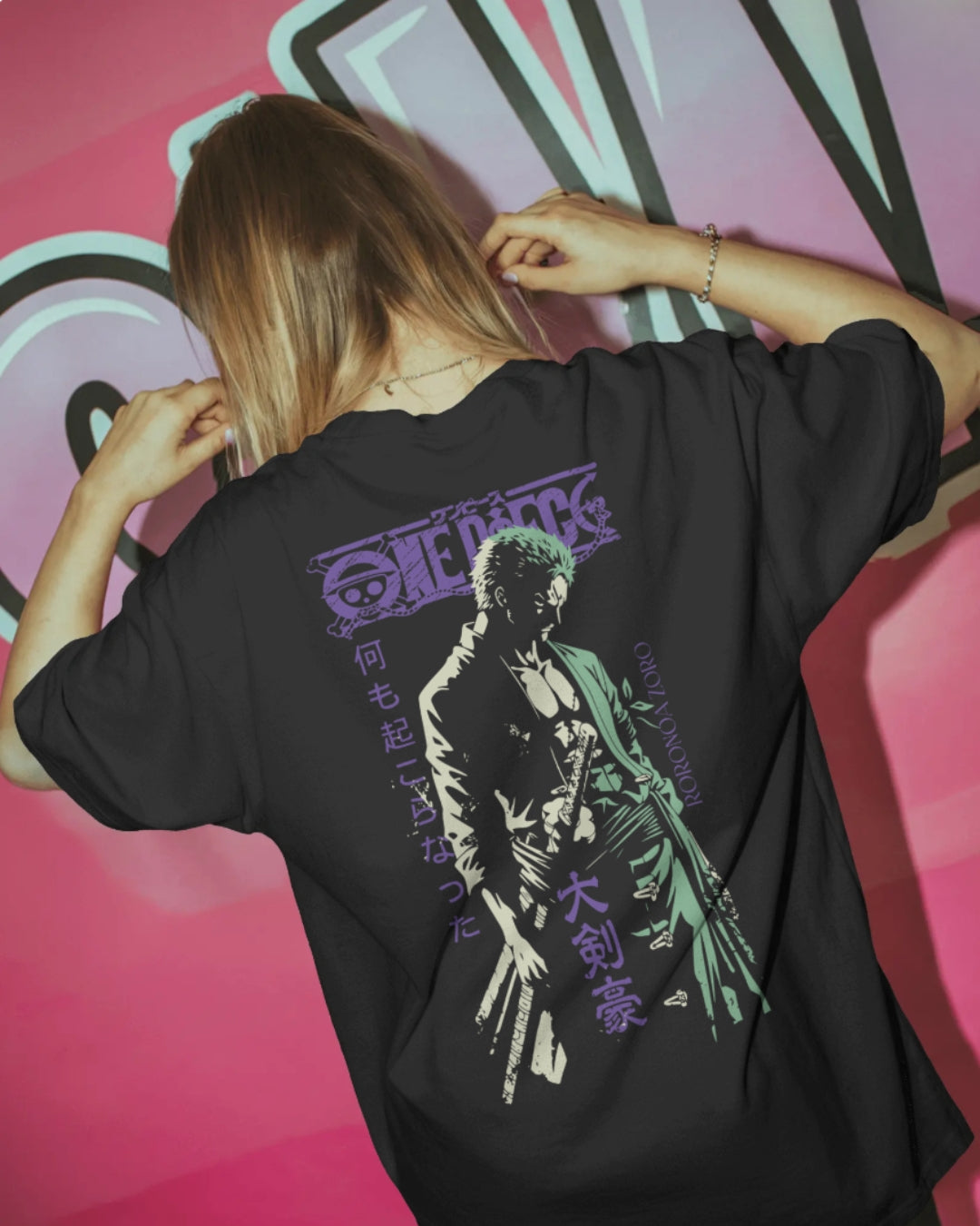 Roronoa Zoro Onepiece Unisex Premium Oversized T-Shirt