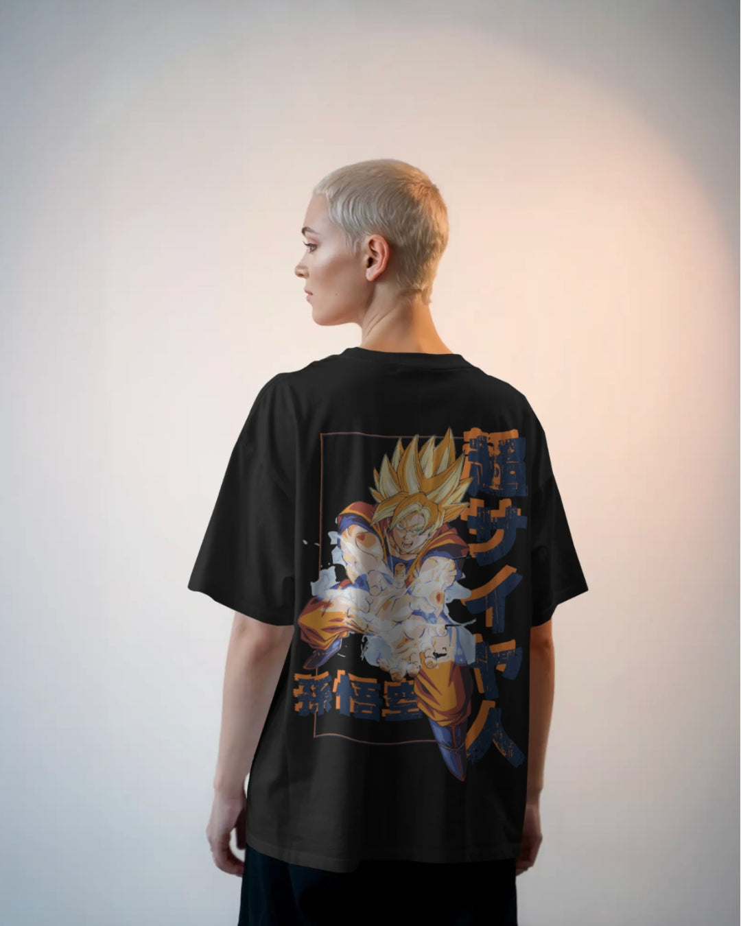 Super Saiyan Goku Unisex Premium Oversized T-Shirt