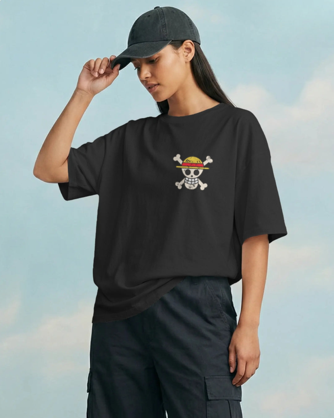 Monkey D Luffy Onepiece Unisex Premium Oversized T-Shirt
