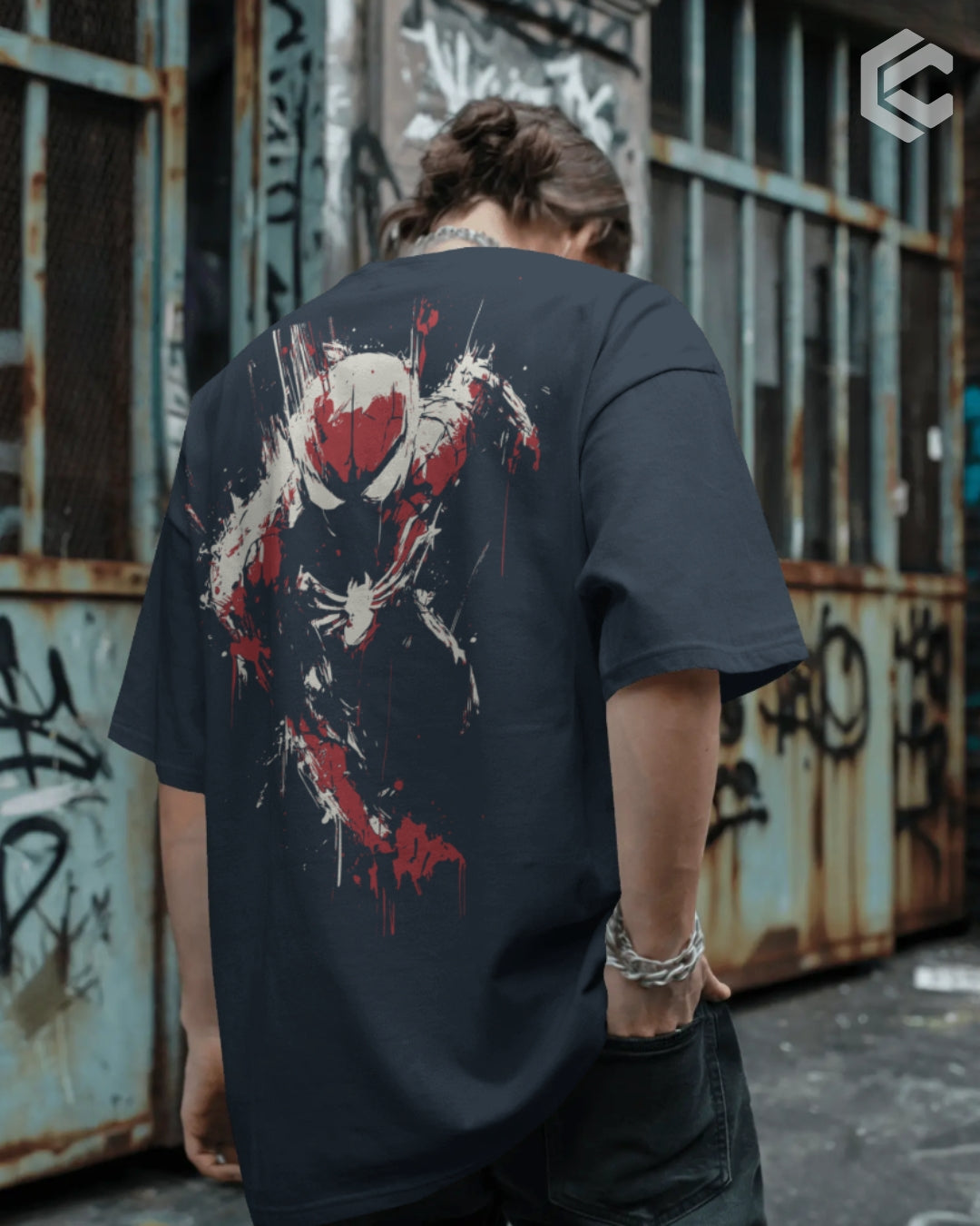 Spidey Drip Unisex Premium Oversized T-Shirt