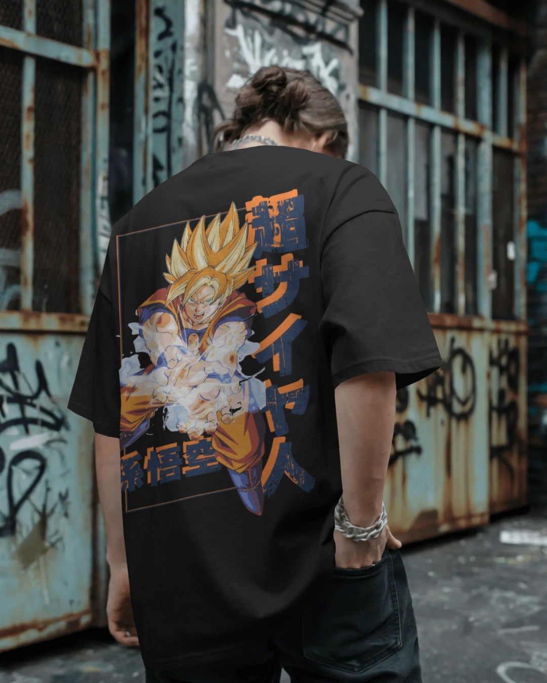 Super Saiyan Goku Unisex Premium Oversized T-Shirt