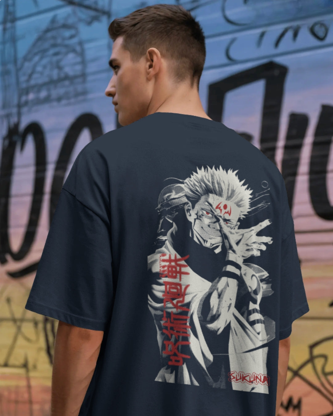 Sukuna Jujustu Kaisen Unisex Premium Oversized T-Shirt