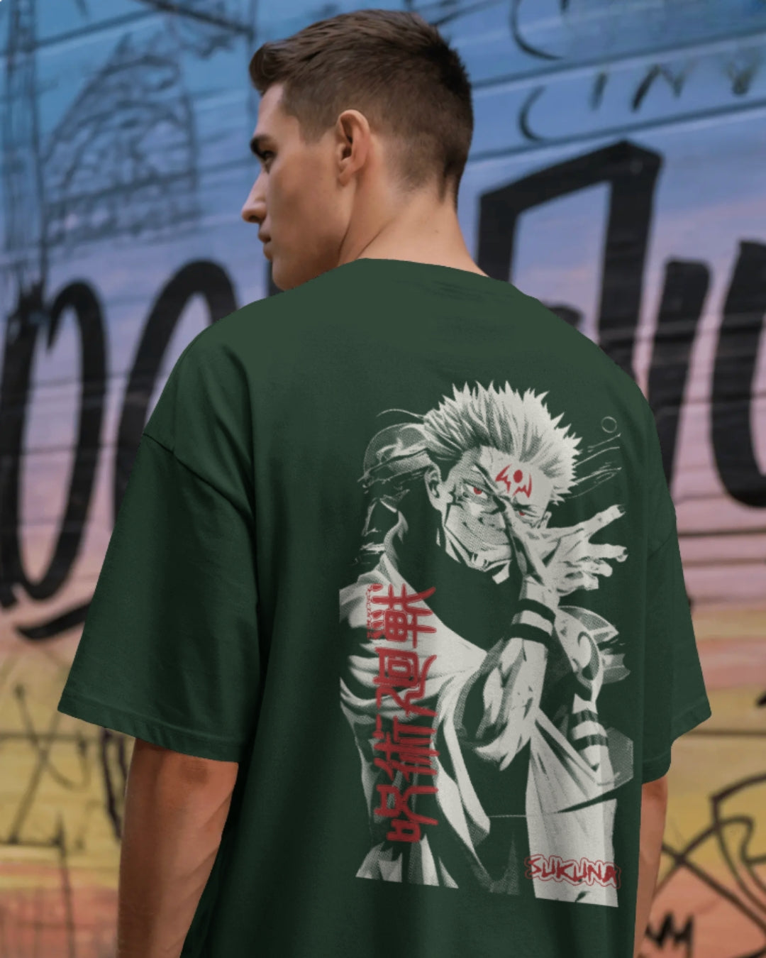 Sukuna Jujustu Kaisen Unisex Premium Oversized T-Shirt