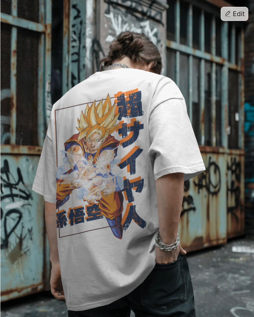 Super Saiyan Goku Unisex Premium Oversized T-Shirt