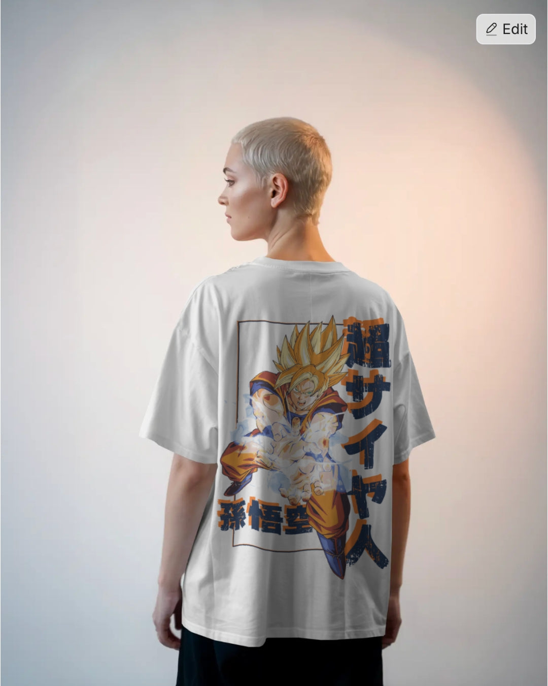 Super Saiyan Goku Unisex Premium Oversized T-Shirt
