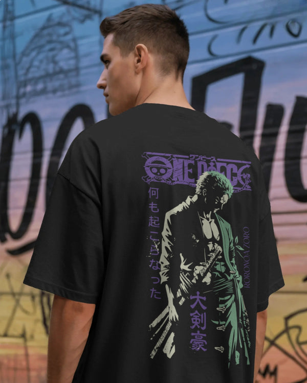 Roronoa Zoro Onepiece Unisex Premium Oversized T-Shirt