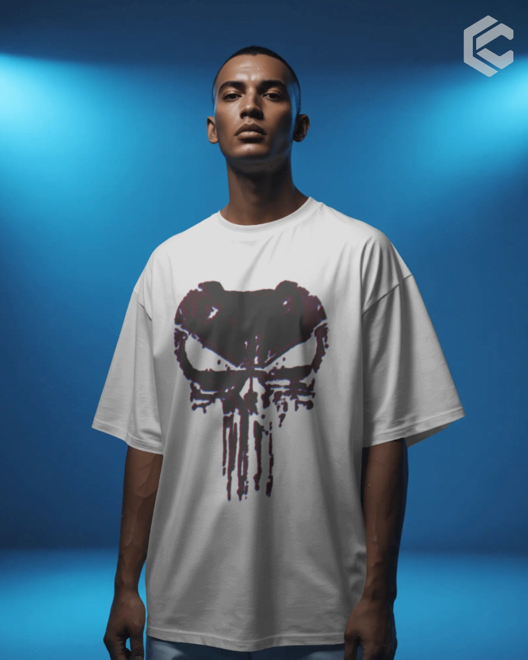 Punisher Darkskull Unisex Premium Oversized T-Shirt