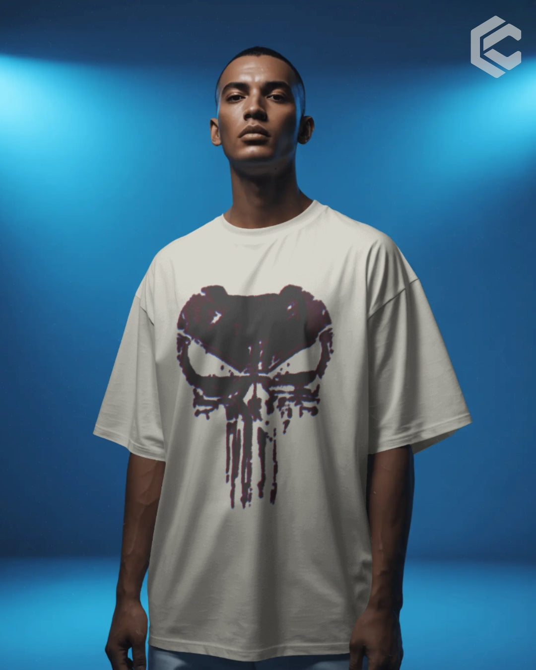Punisher Darkskull Unisex Premium Oversized T-Shirt