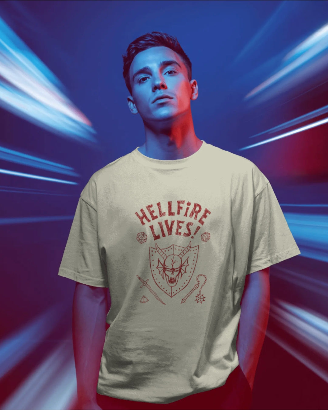 Hellfire Lives Unisex Oversized Classic T-Shirt