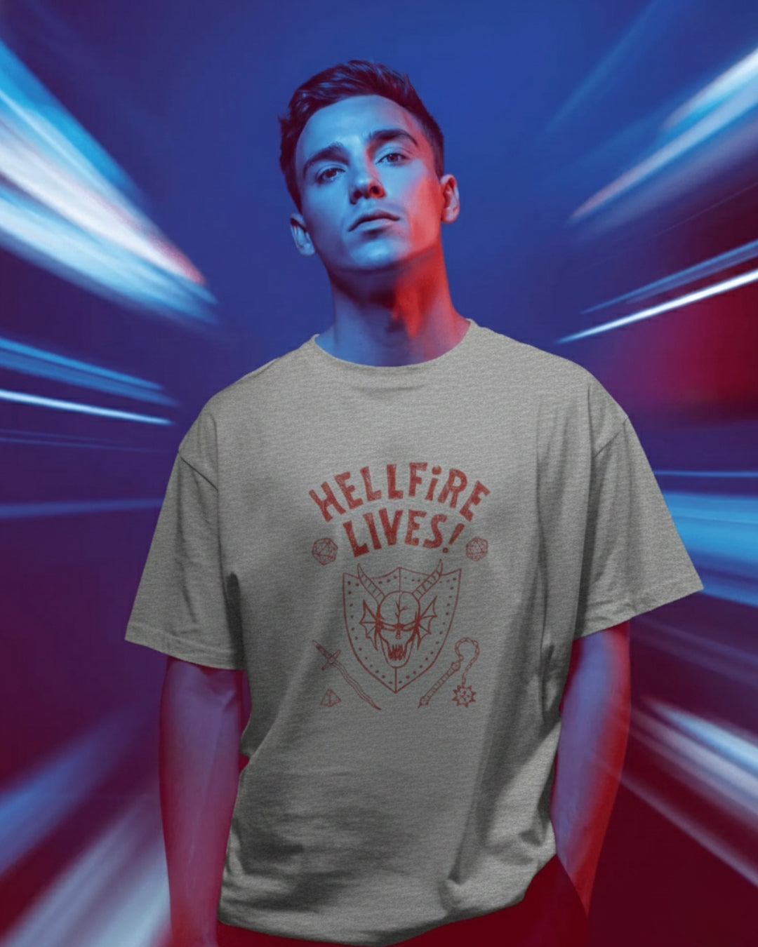 Hellfire Lives Unisex Oversized Classic T-Shirt