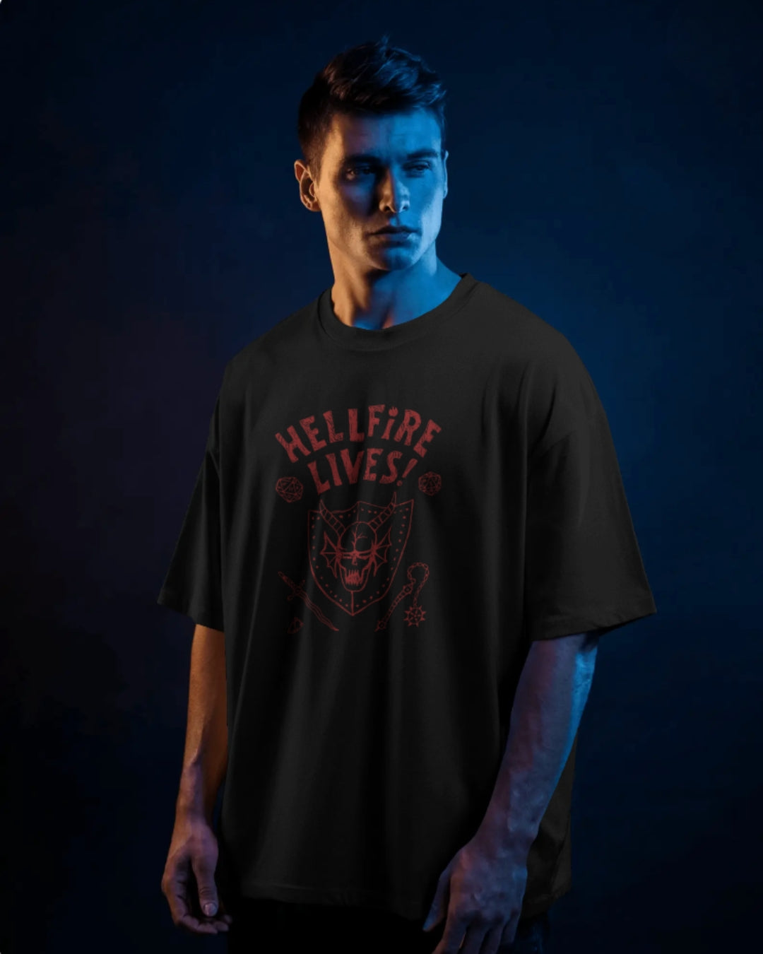 Hellfire Lives Unisex Oversized Classic T-Shirt