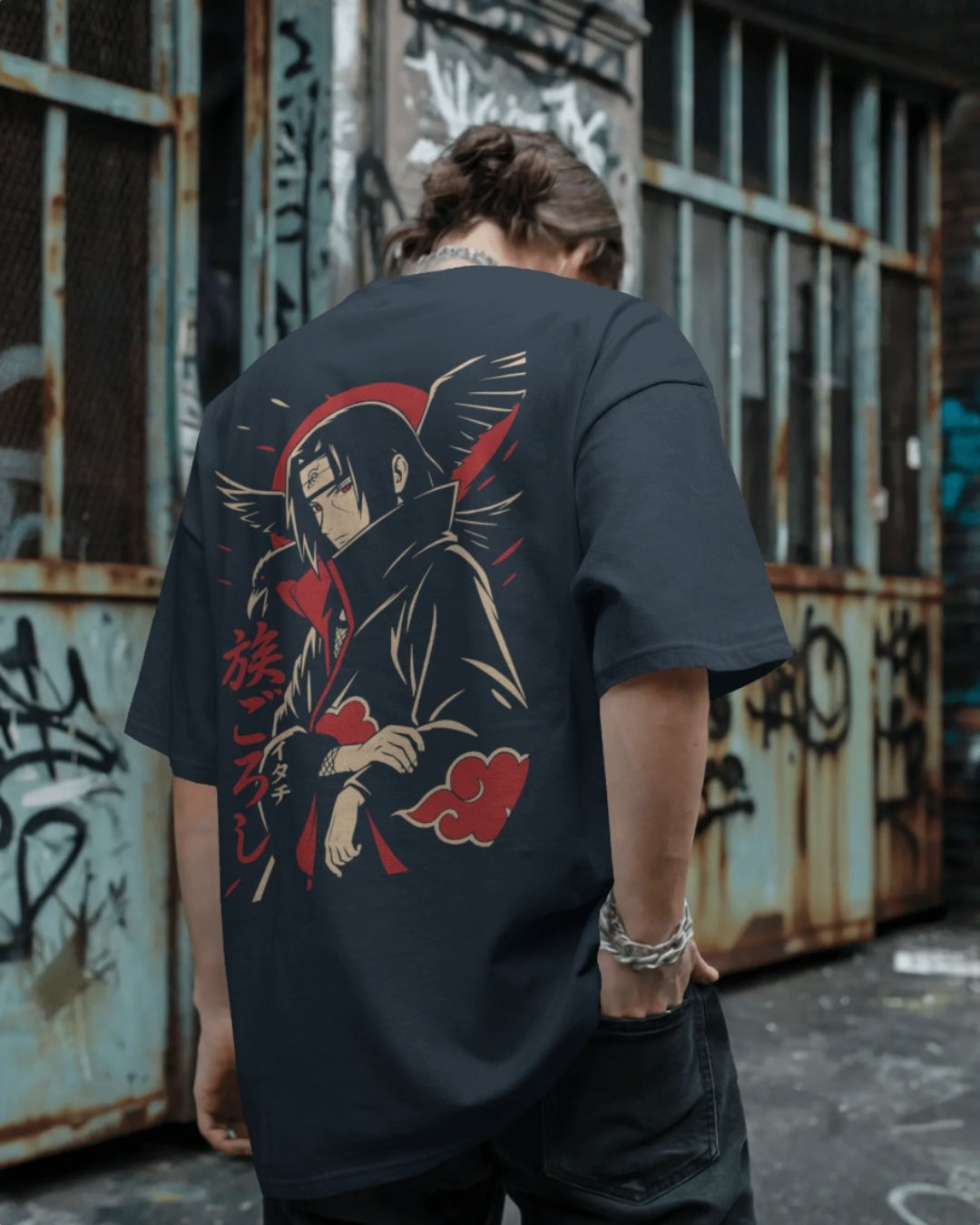 Sasuke Akatsuki Unisex Premium Oversized T-Shirt