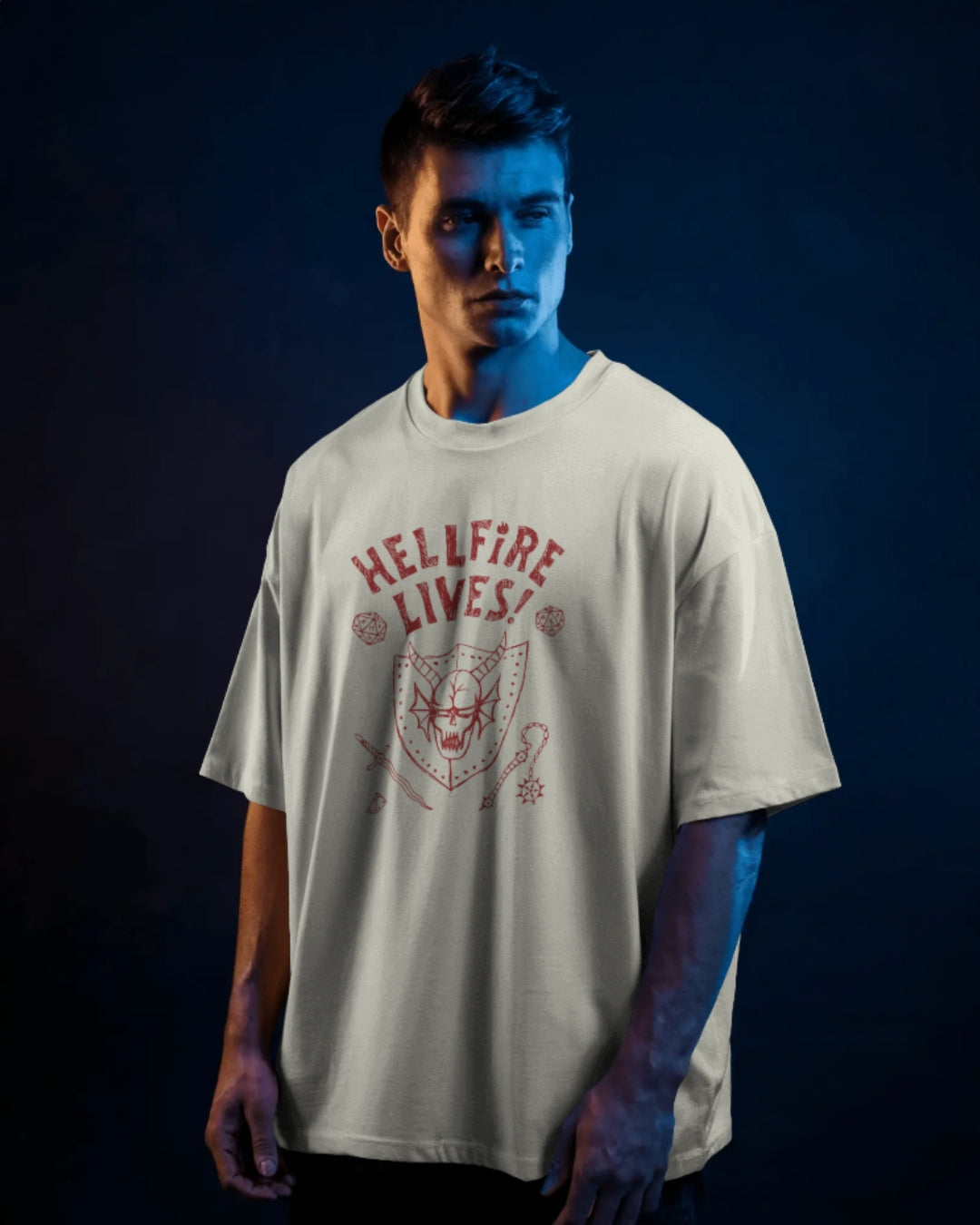 Hellfire Lives Unisex Oversized Classic T-Shirt