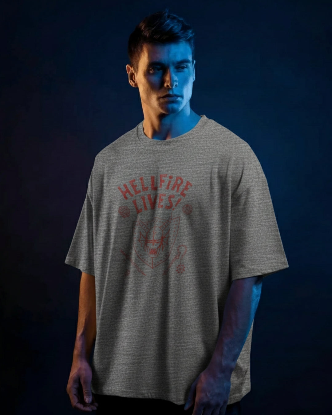 Hellfire Lives Unisex Oversized Classic T-Shirt