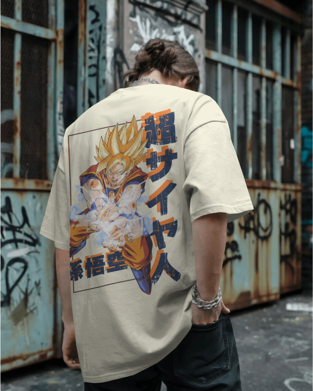 Super Saiyan Goku Unisex Premium Oversized T-Shirt