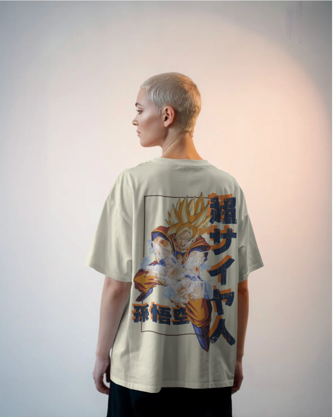 Super Saiyan Goku Unisex Premium Oversized T-Shirt