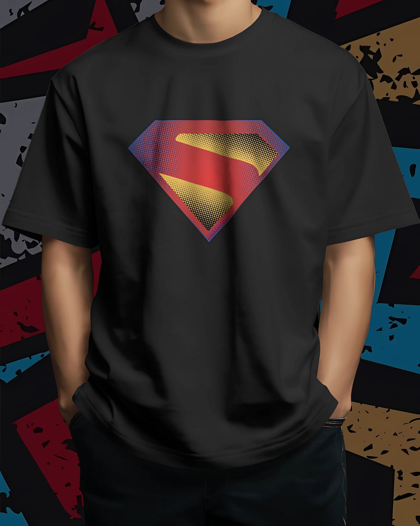 Superman Classic new-DC Unisex Premium Oversized T-shirt