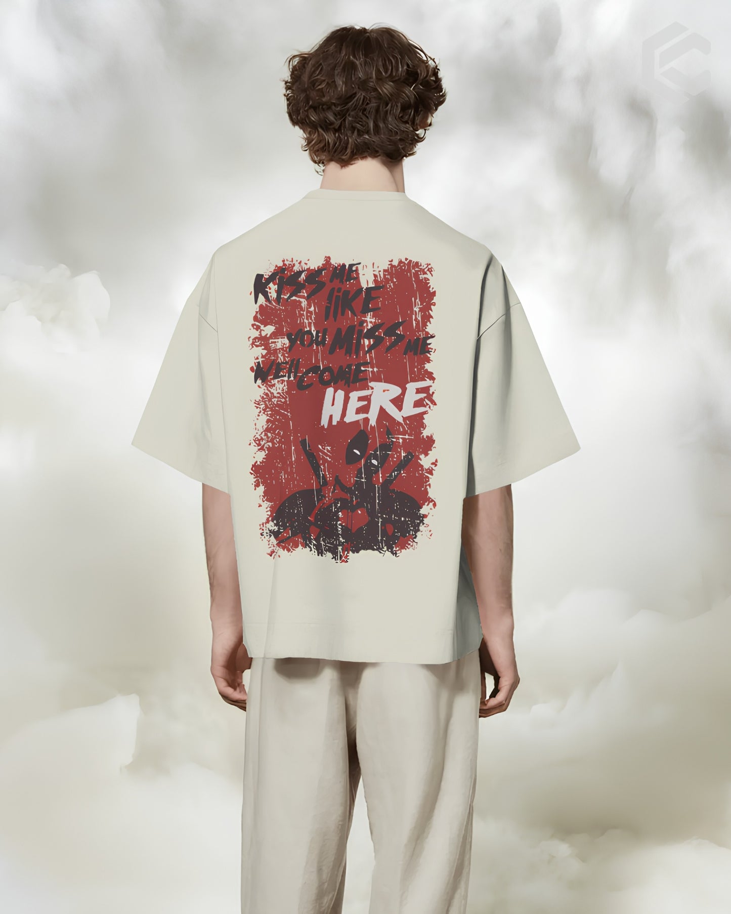 Dpool Kiss me lite Unisex Premium Oversized T-Shirt