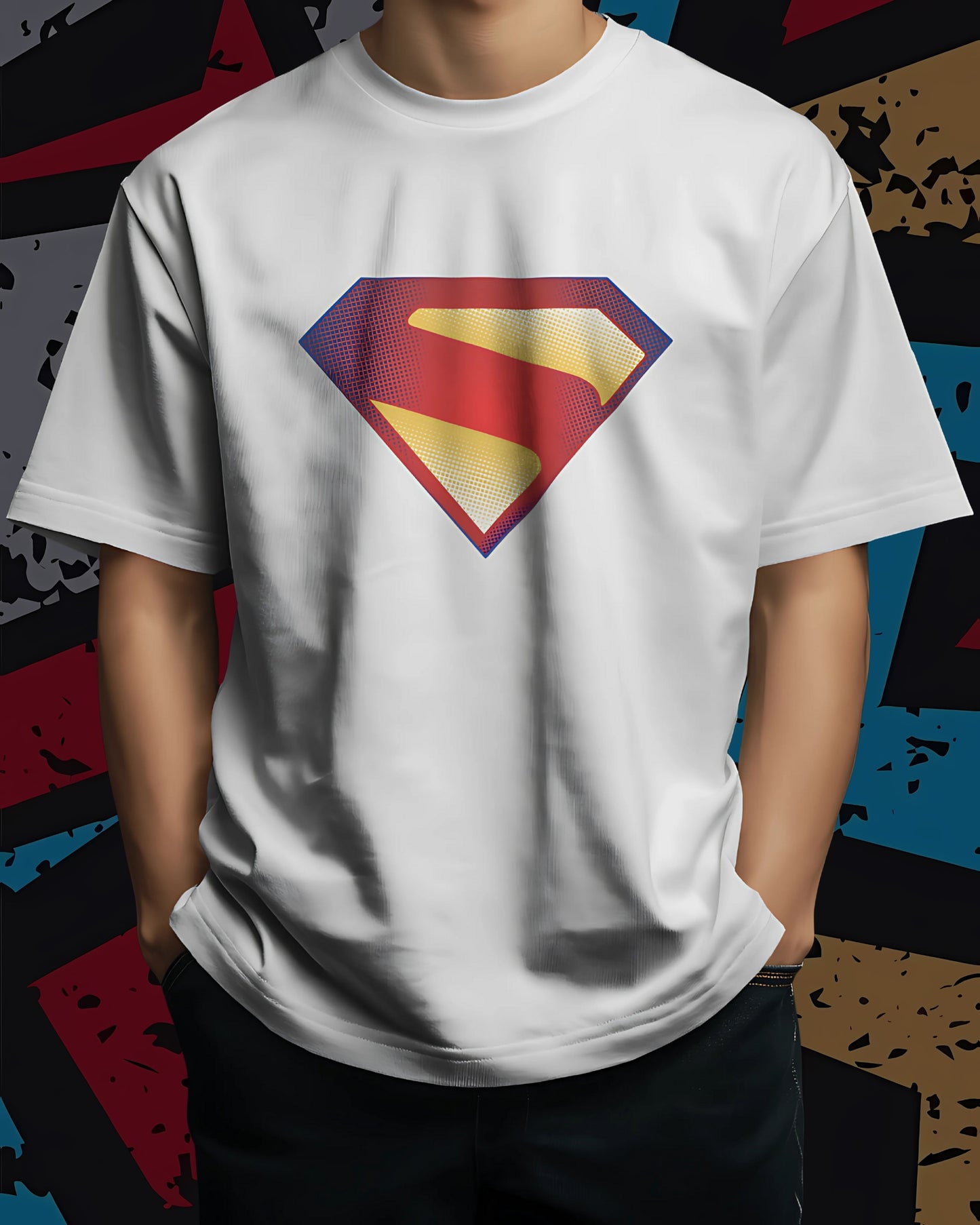 Superman Classic new-DC Unisex Premium Oversized T-shirt
