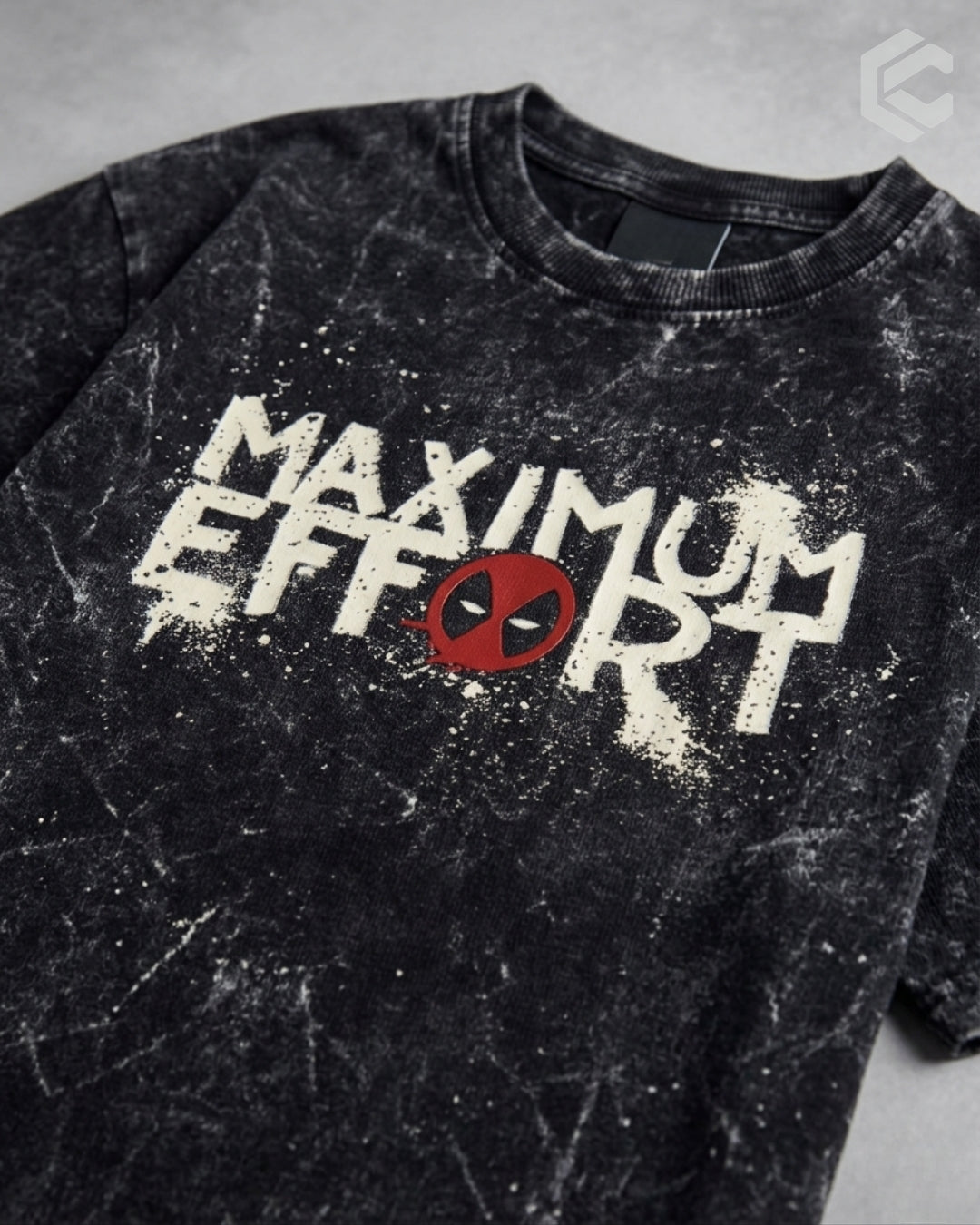 Max Effort Unisex Premium Acid Washed Oversized Tee