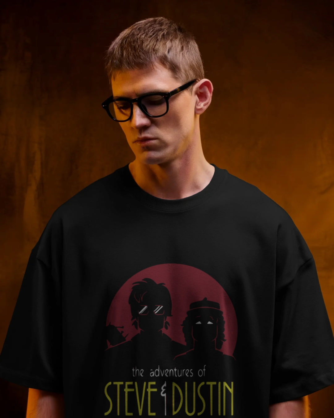 Steve & Dustin Unisex Premium Oversized T-Shirt