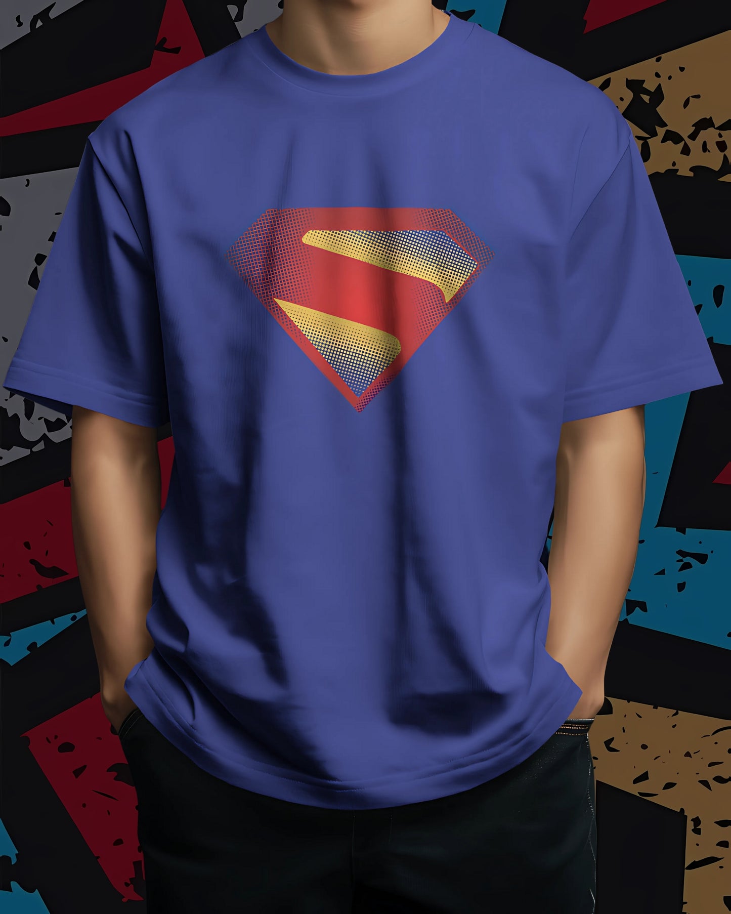 Superman Classic new-DC Unisex Premium Oversized T-shirt