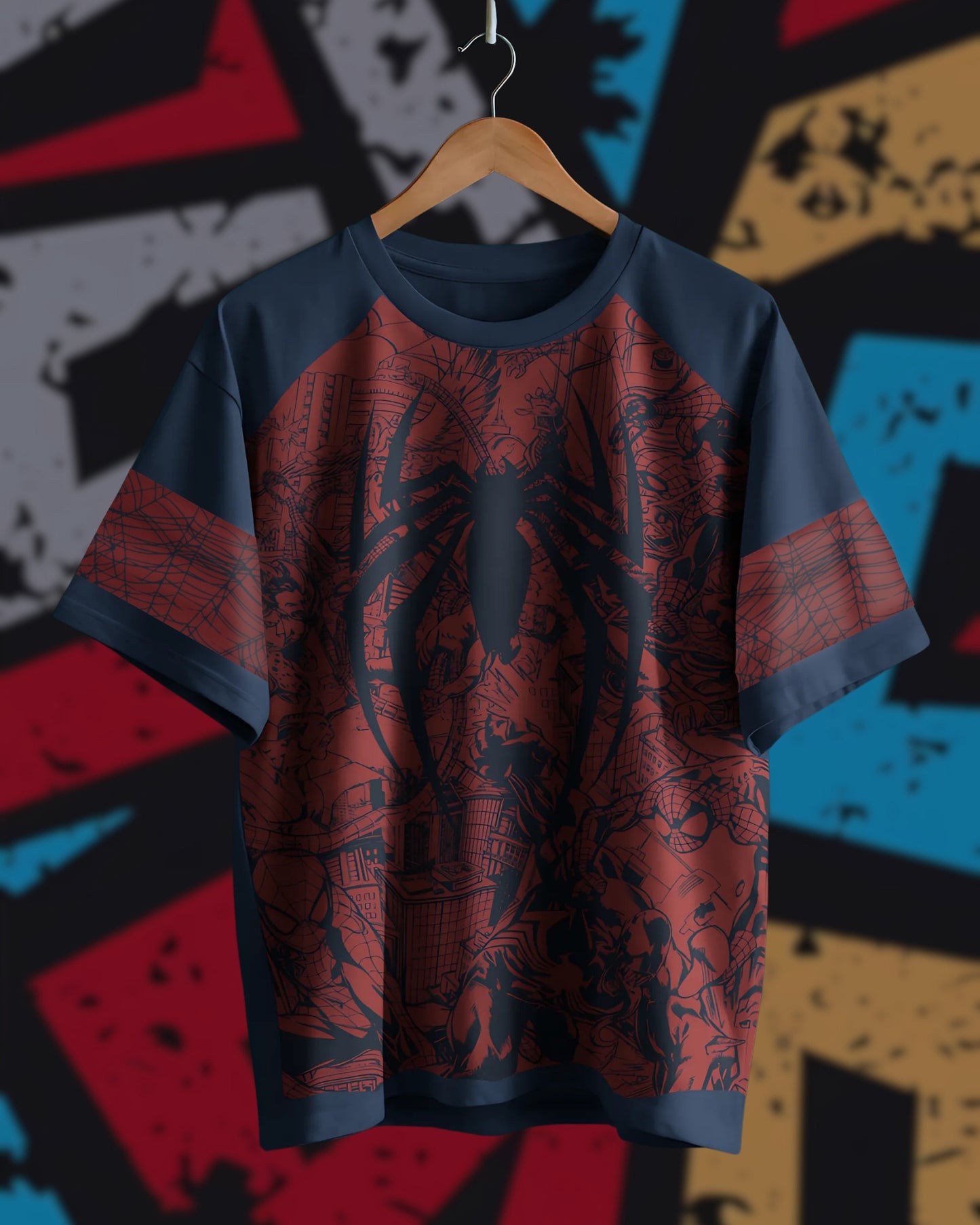 Spider-art Unisex AOP Oversized Jersey T-shirt